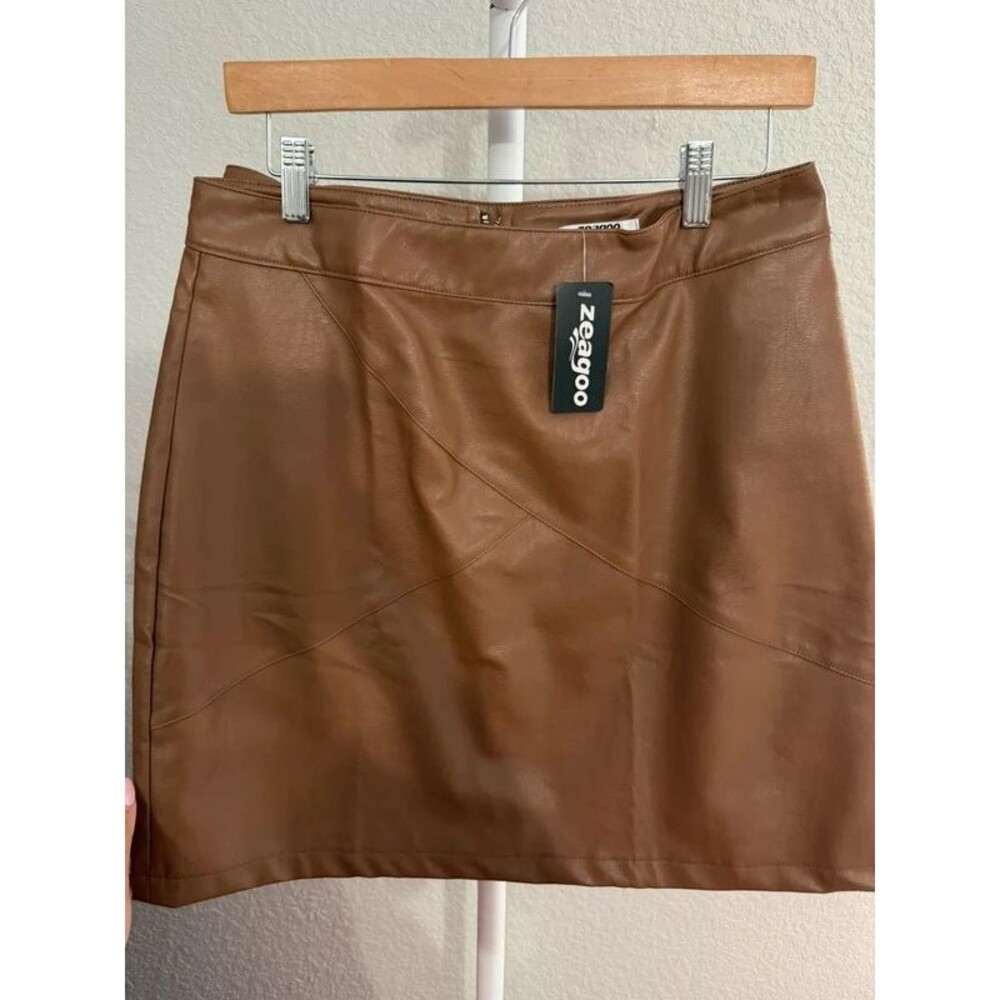 Faux Leather Skirt